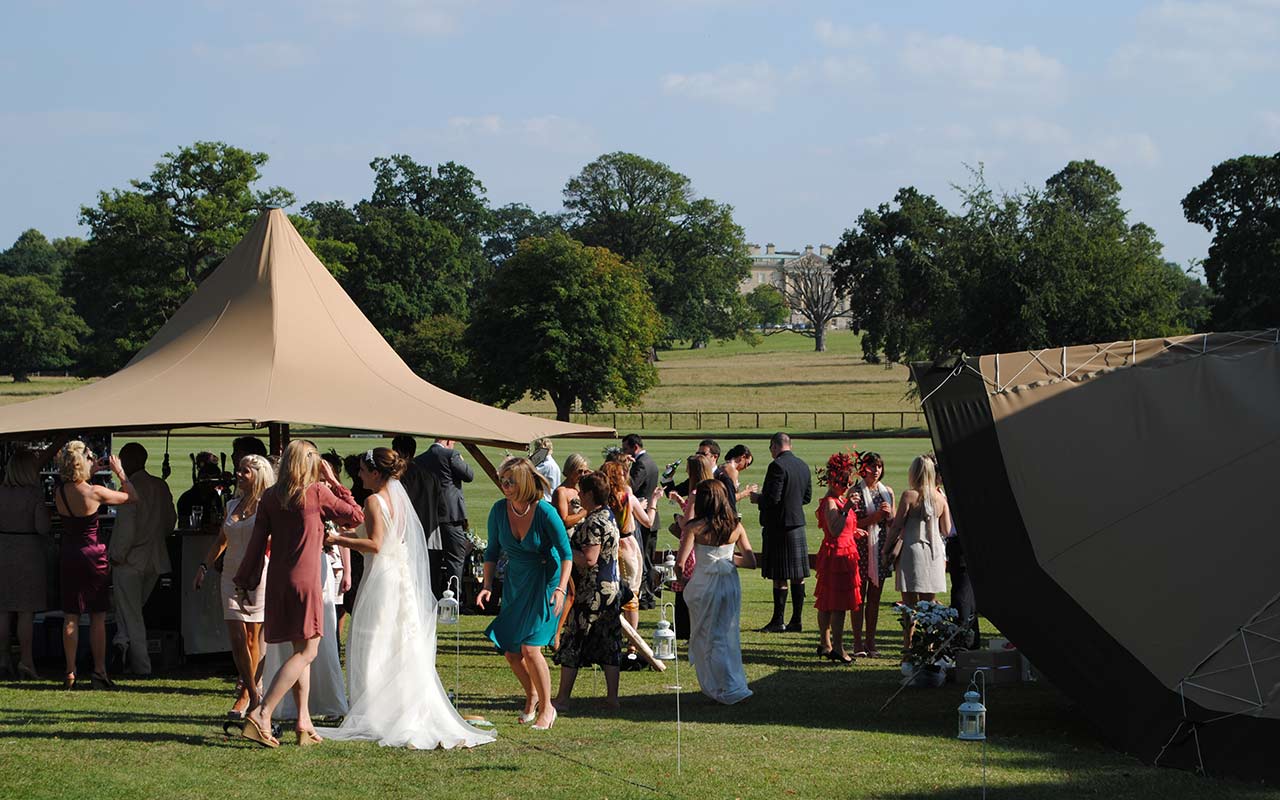 pig roast at Oxfordshire wedding